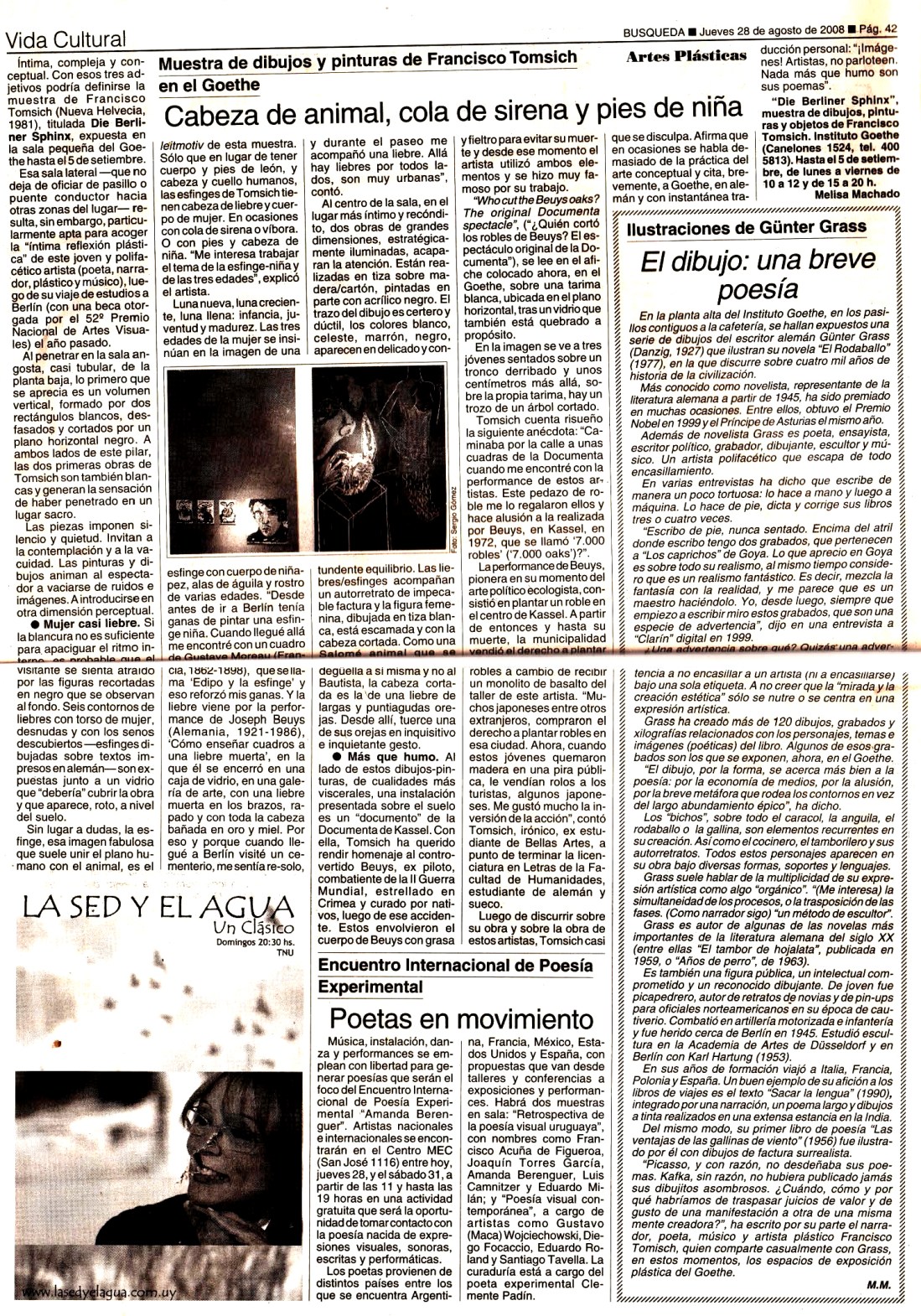 Reseña de Die Berliner Sphinx en Busqueda